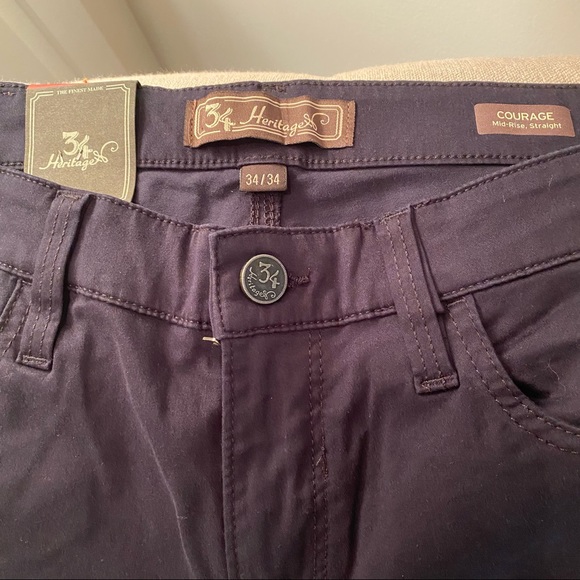 NWT Courage Navy Twill Jeans - Picture 2 of 8
